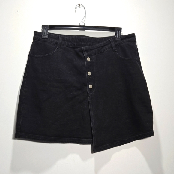 Ena Pelly Black Denim Skirt 12 - Picture 1 of 9